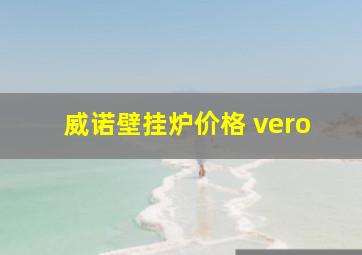 威诺壁挂炉价格 vero